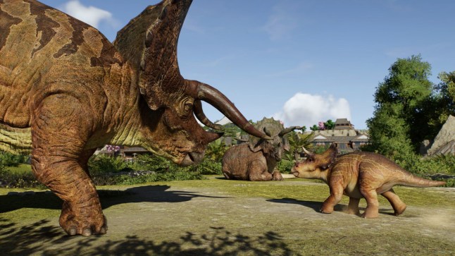 Triceratops in Jurassic World Evolution 3