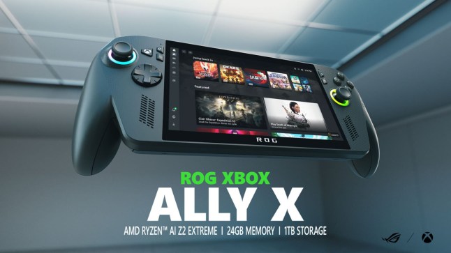 ROG Xbox Ally X portable device