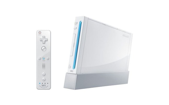 Wii console and remote